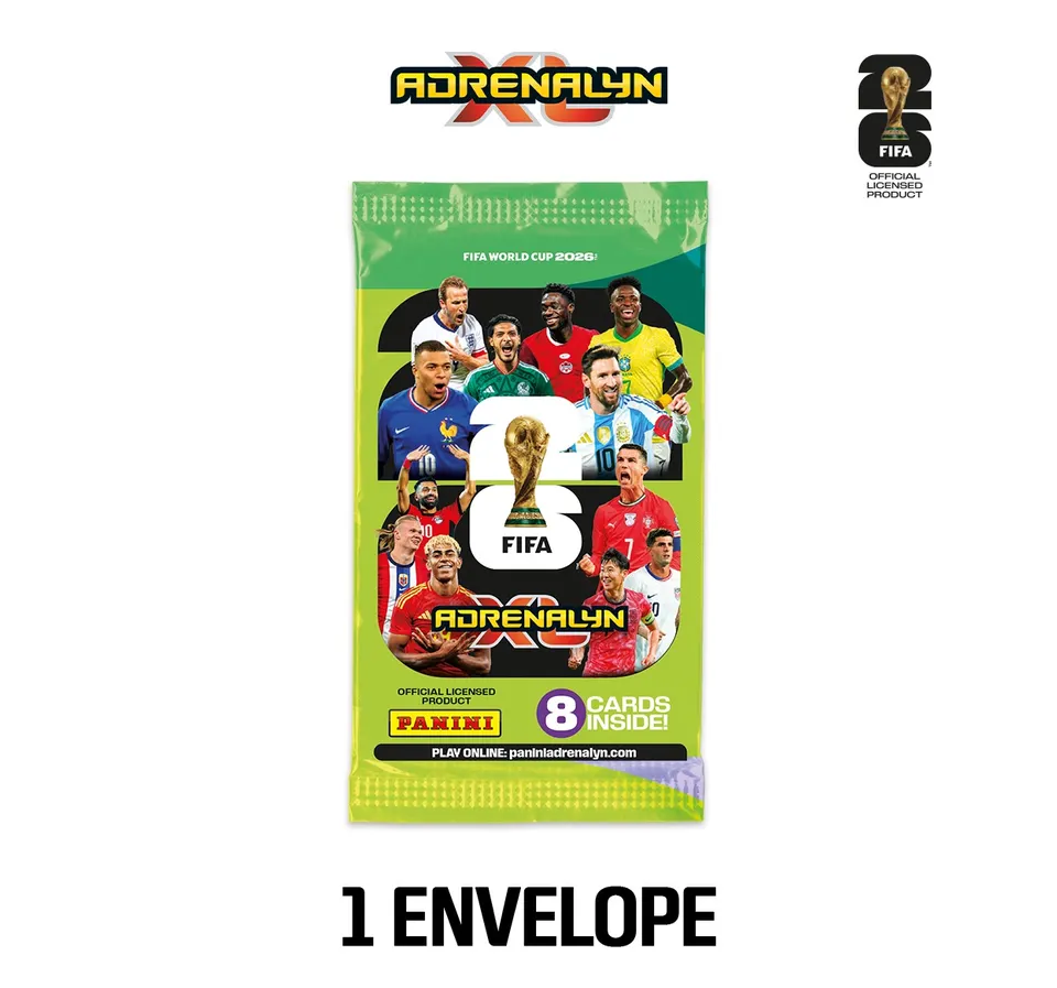 FIFA World Cup 2026™ Adrenalyn XL™ — Envelope com 8 Cards + Cupom